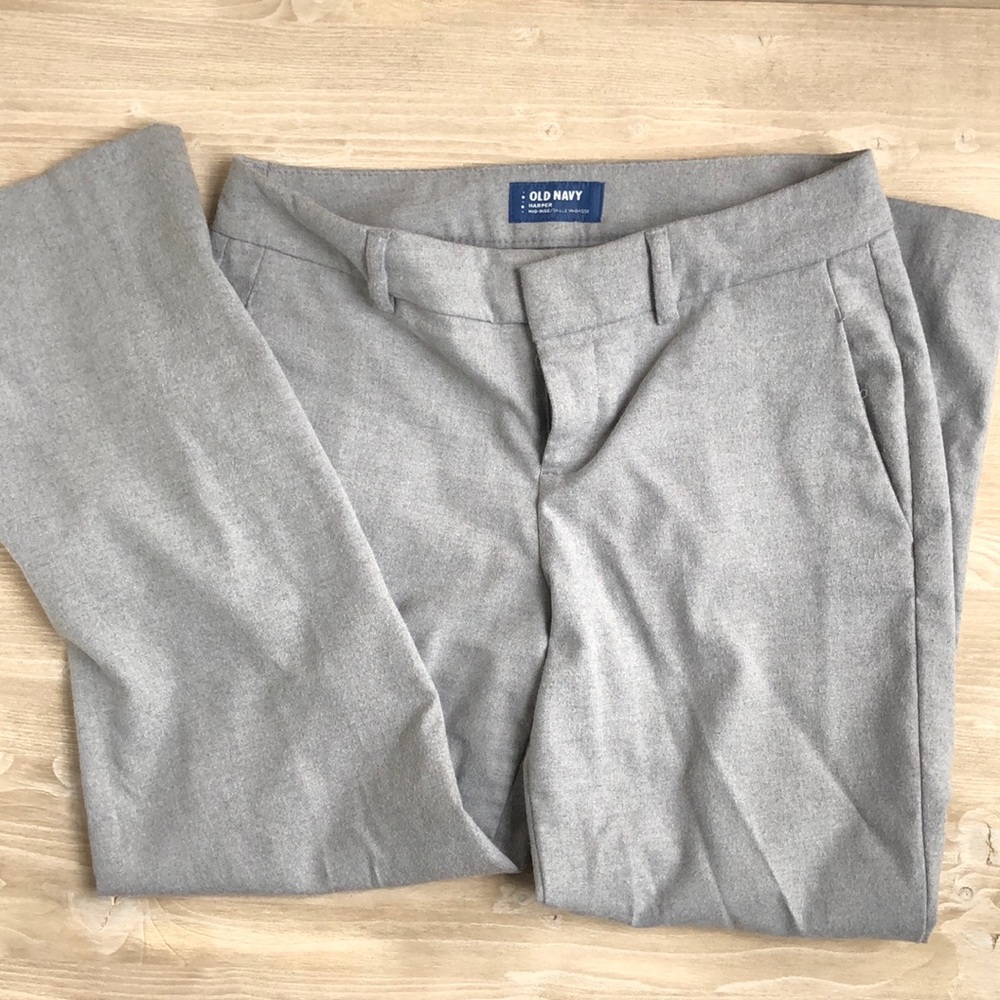 Old navy gray Harper mid rise dress pants